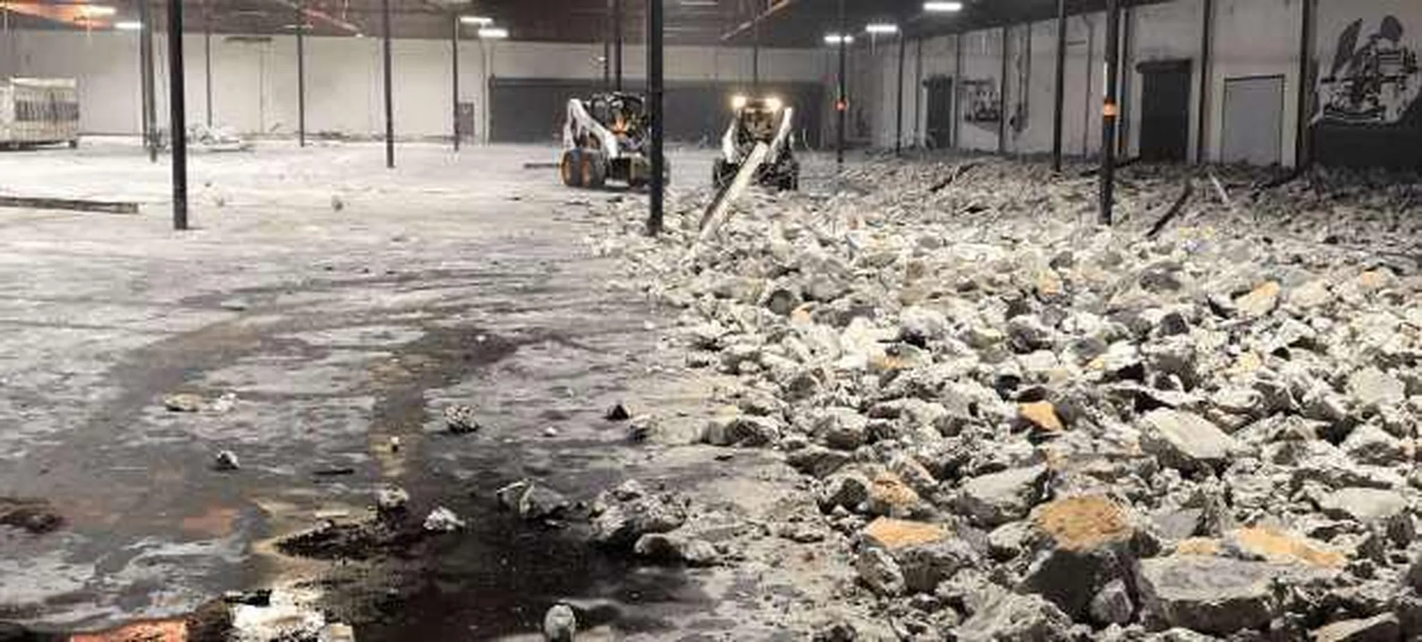 Warehouse demolition and site clearing