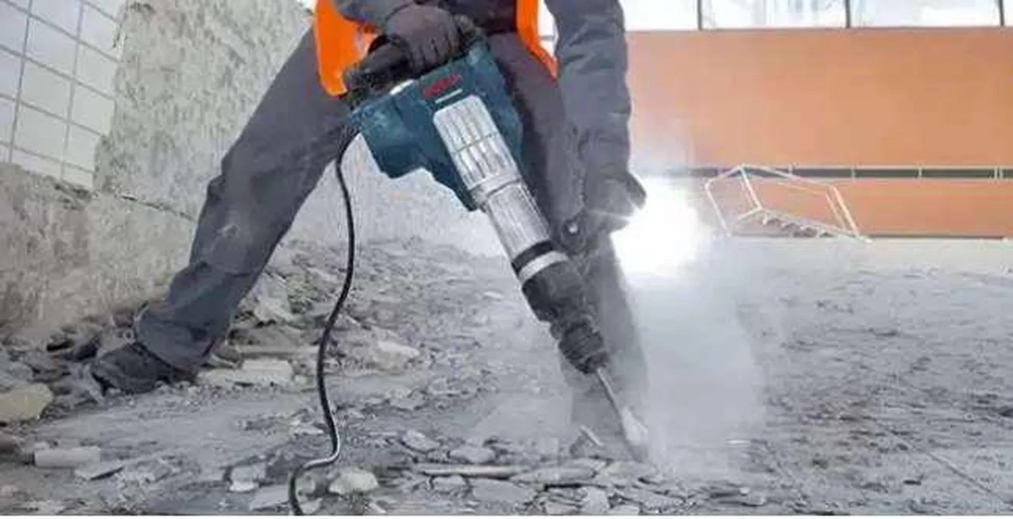 Concrete demolition work